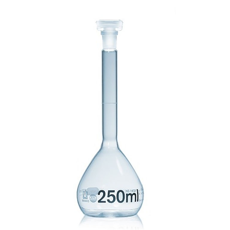 FLASK BOROSILICATE VOLUMETRIC CLASS A, PE STOPPER, 1000ML